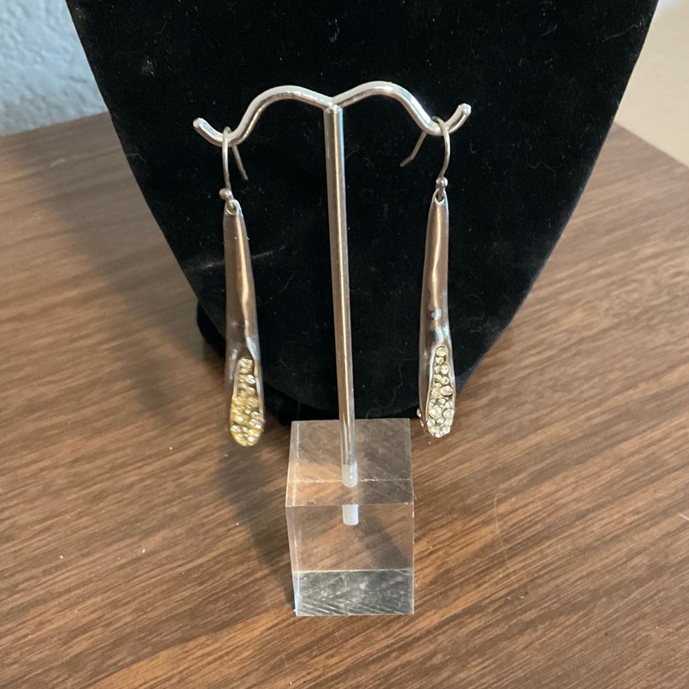 Alexis Bittar Silver Tone Earrings